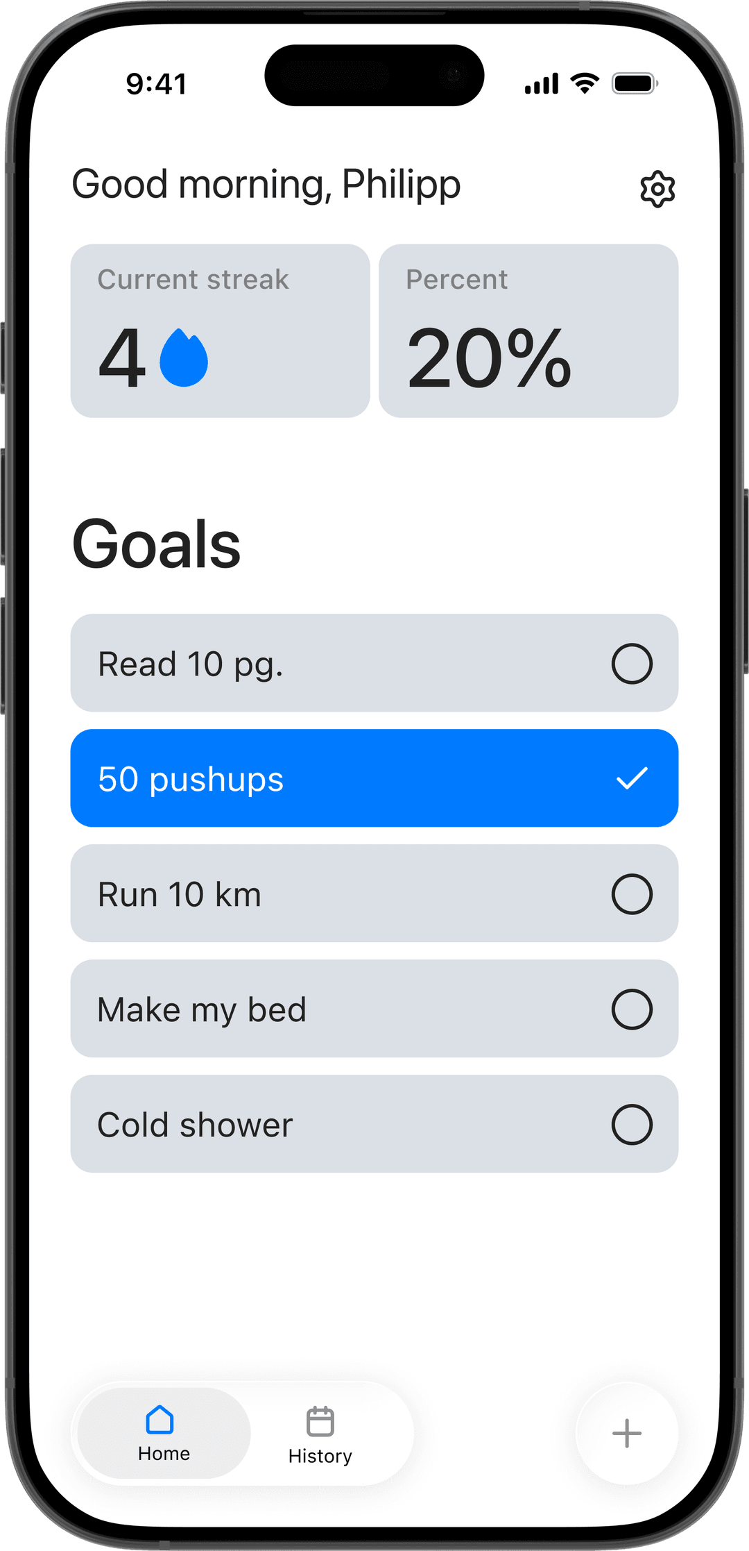 Zap app preview on iPhone